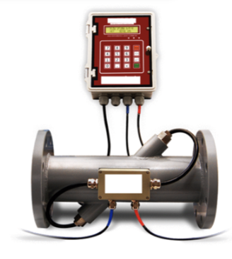 Ultrasonic meter with white background